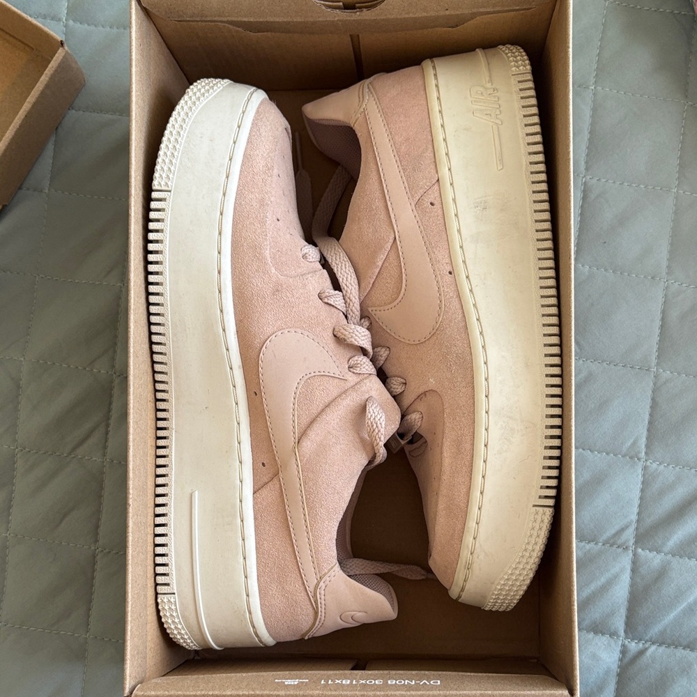 Nike Women’s Pink Suede Air Force 1
